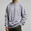 Men's Neck Long Sleeve Sweatshirt Pullover for Casual Everyday Wear