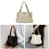 Canvas Tote Bag Women Large Capacity Casual Everyday Shoulder Bag For Daily Use
