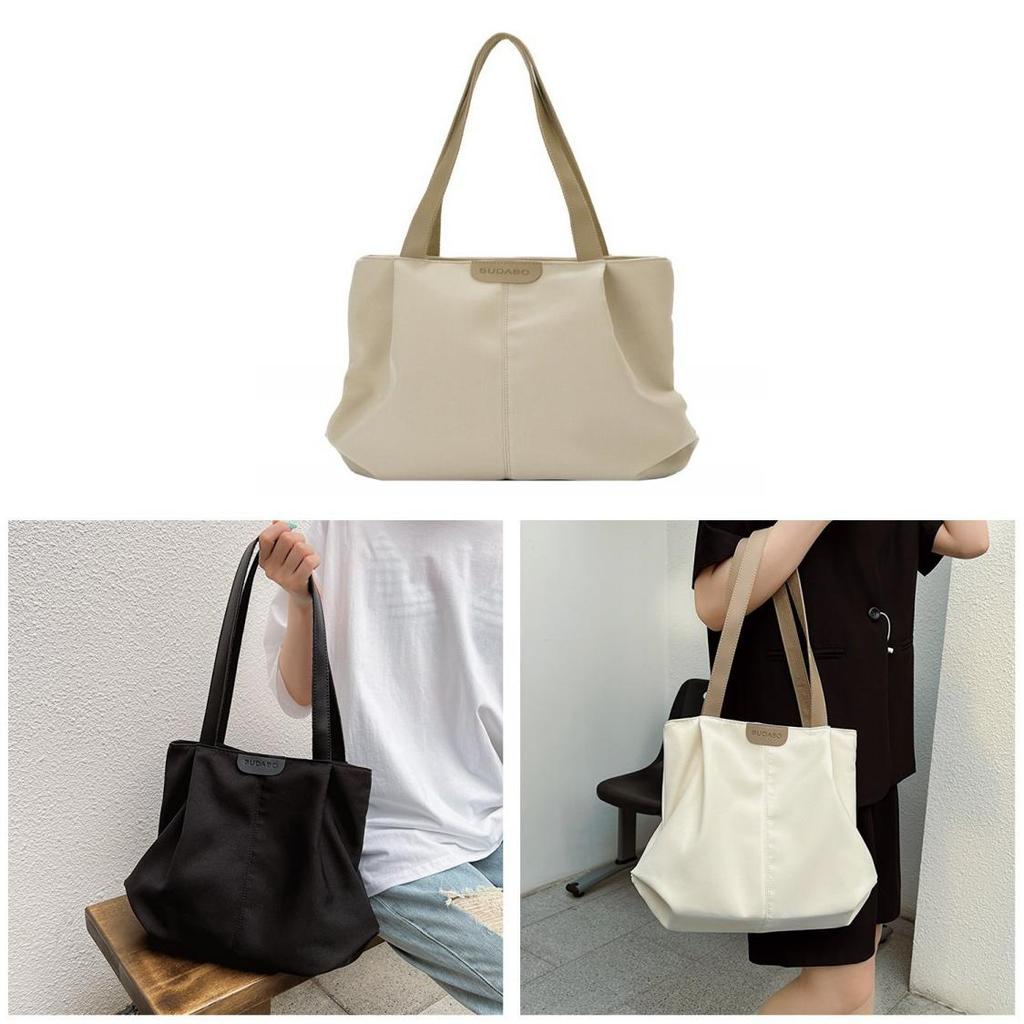 Canvas Tote Bag Women Large Capacity Casual Everyday Shoulder Bag For Daily Use