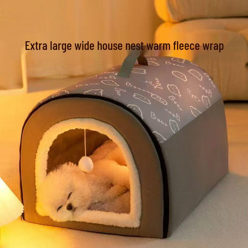 Washable Large Dog Mat - Winter Warm Doghouse Kennel Bed for Large Breeds
