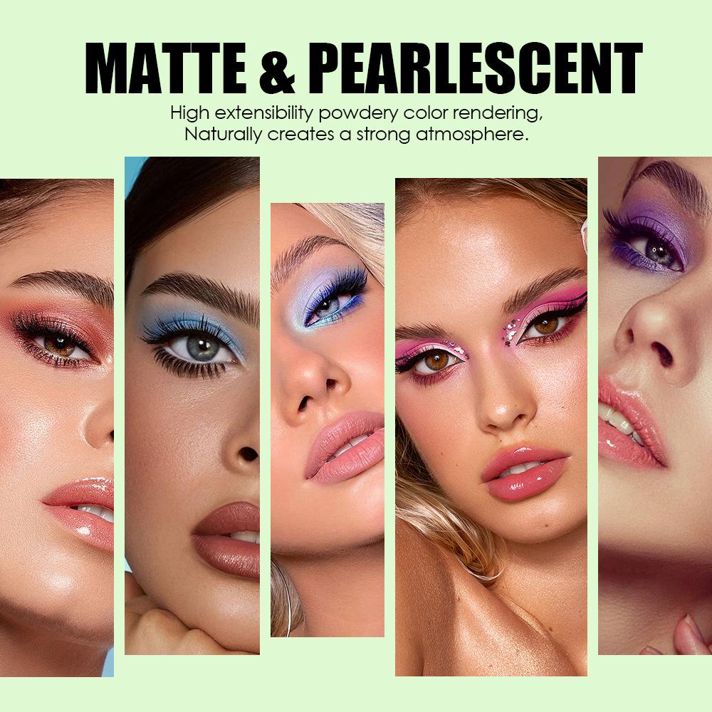 JULYSTAR Buch-Stil Make-up Palette Set 24 Farben Lidschatten Highlighter Rouge Konturpuder Ganzgesichts-Kosmetik-Set Geschenkbox für Damen Mädchen