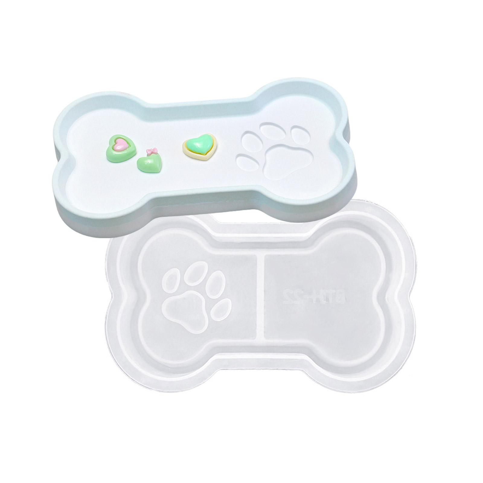 

Форма для подноса в виде кошачьей лапки из смолы, силиконовые формы для тарелок, небольшие формы для подносов, силиконовая текстура для украшения дома и хранения ювелирных изделий 2