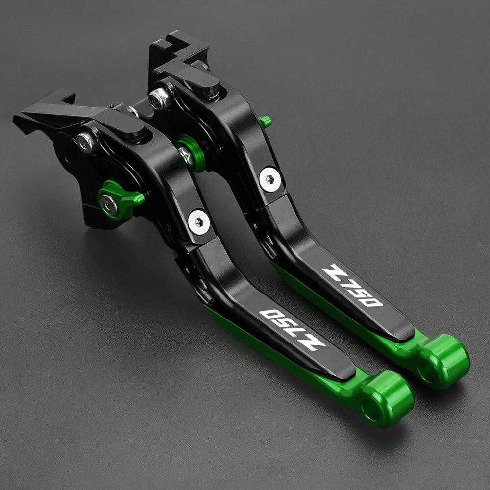 2011 2010 2009 2008 Motorcycle Brake Handle Clutch Lever CNC Aluminum Adjustable Clutch Brake Levers FOR Kawasaki Z750 2007-2012