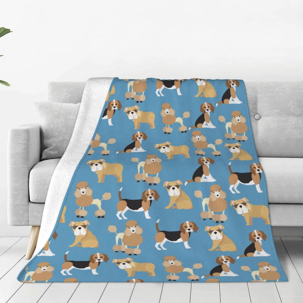 Beagle Blanket Cartoon Dog Flannel Blanket Sofa Blanket Suitable For Children Teen Adult Gift Blanket