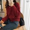 Core-spun Sand Sweater, Knitted Cardigan, Stacked with A Loose and Gentle Coat, with A Korean Version of A Foreign-style Women's Top On The Outside.