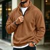 Men's Casual Quarter-Zip Long Sleeve Sweatshirt