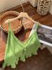 Women's Gentle V-neck Ruffled Knit Camisole Vest - 2026 Early Spring Collection