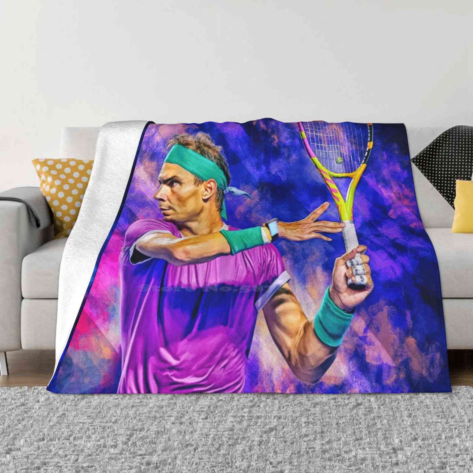 

Rafael Nadal Plays Forehand. Acapulco 2022. Digital Artwork Print Wall Poster. Tenns An Ar Gift. Vamos Rafa. Blanket Soft Warm 30x40in