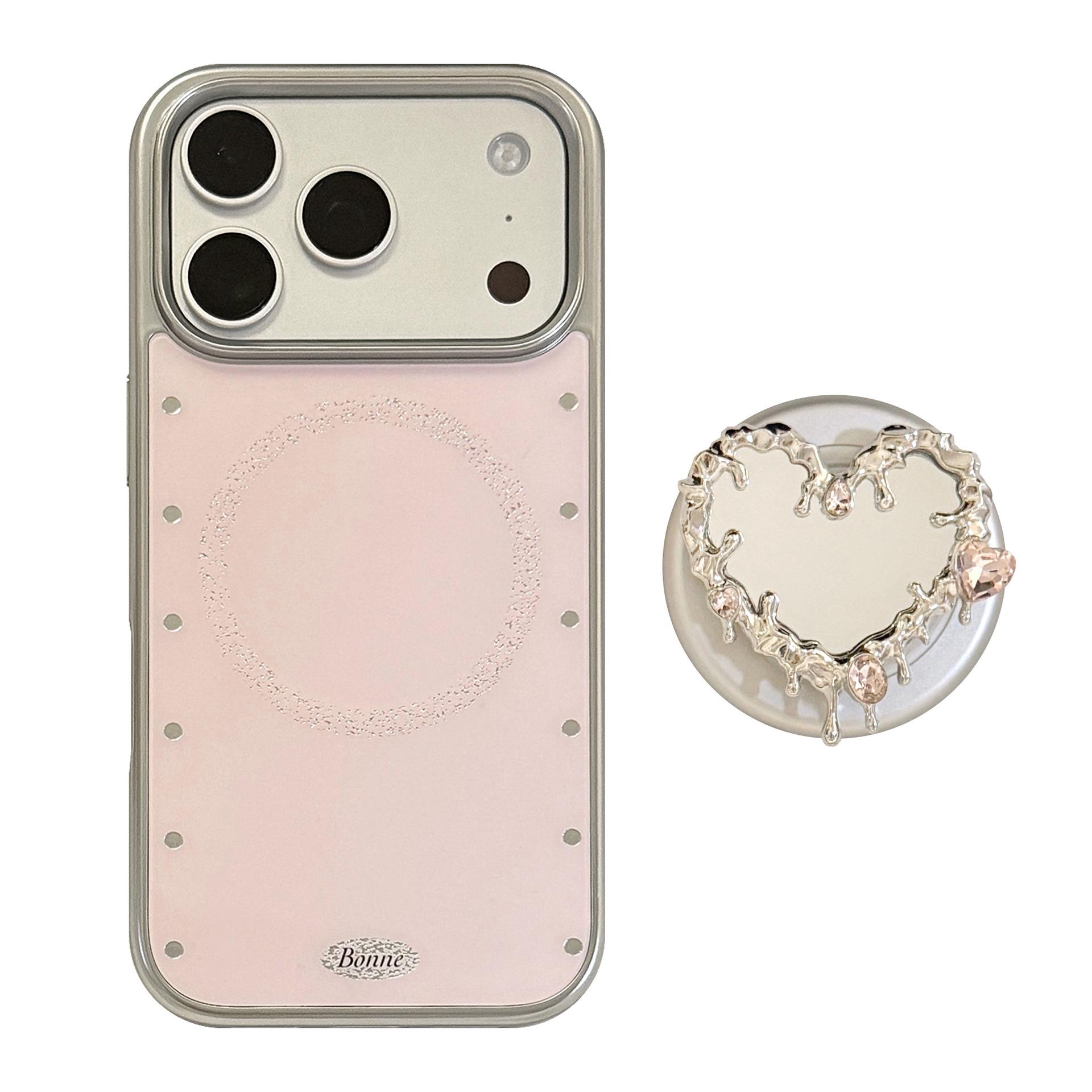 

Gold-Plated Mirror-Finish Stand Phone Case for iPhone 16, iPhone 17, and iPhone 17 Pro Max iPhone 11