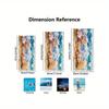 1pc Microfiber Beach Towel - Oversized Lightweight Quick-Dry Sand-Free Absorbent, Vibrant Starfish & Seashells Watercolor Design