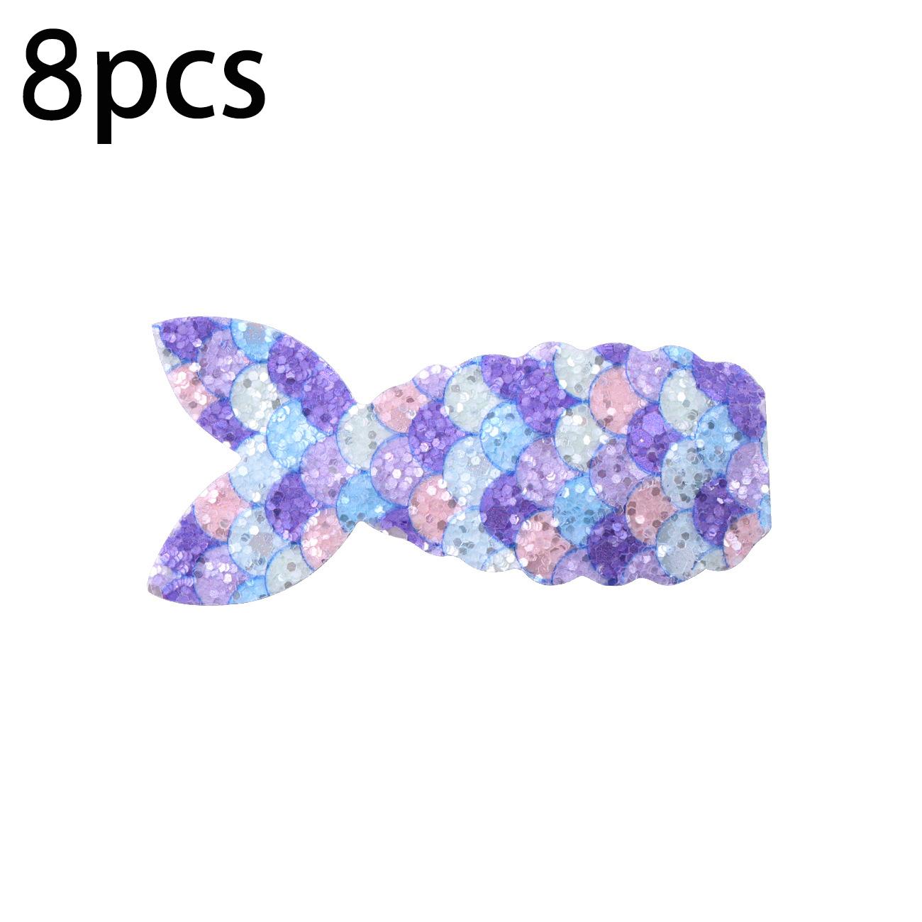 

8 шт. блестящих заколок для волос русалки для девочек, принцессины заколки, металлические заколки для волос для малышей, зажимы-аллигаторы, аксессуары для волос