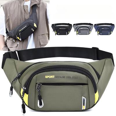 Unisex Mobile Waist Bag - Large Capacity, Water-Resistant, Durable for Work & Travel, Fashion Crossbody Pack Sports Bag