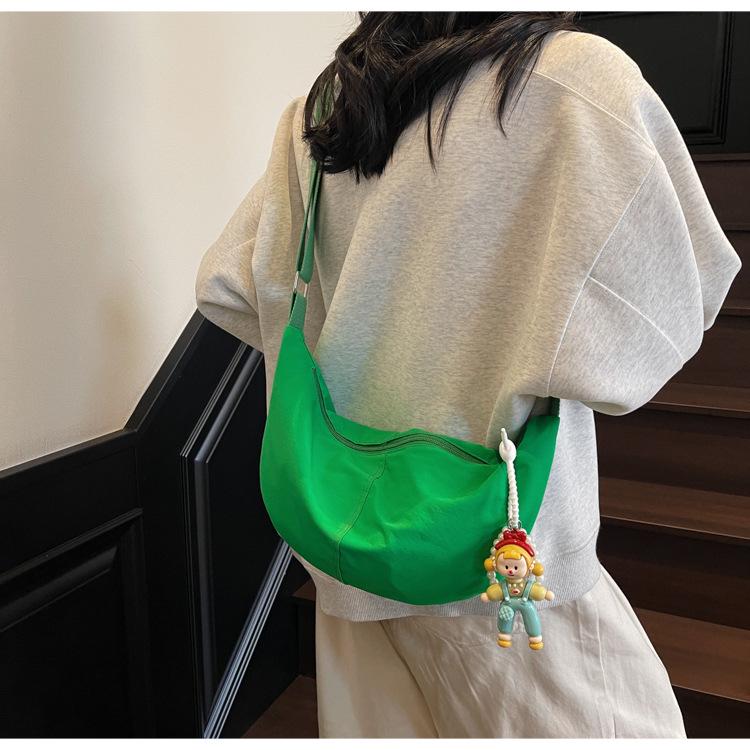 Chic Lightweight Candy Color Dumpling Bag for Women - 2025 Summer Versatile Japanese Style Crossbody