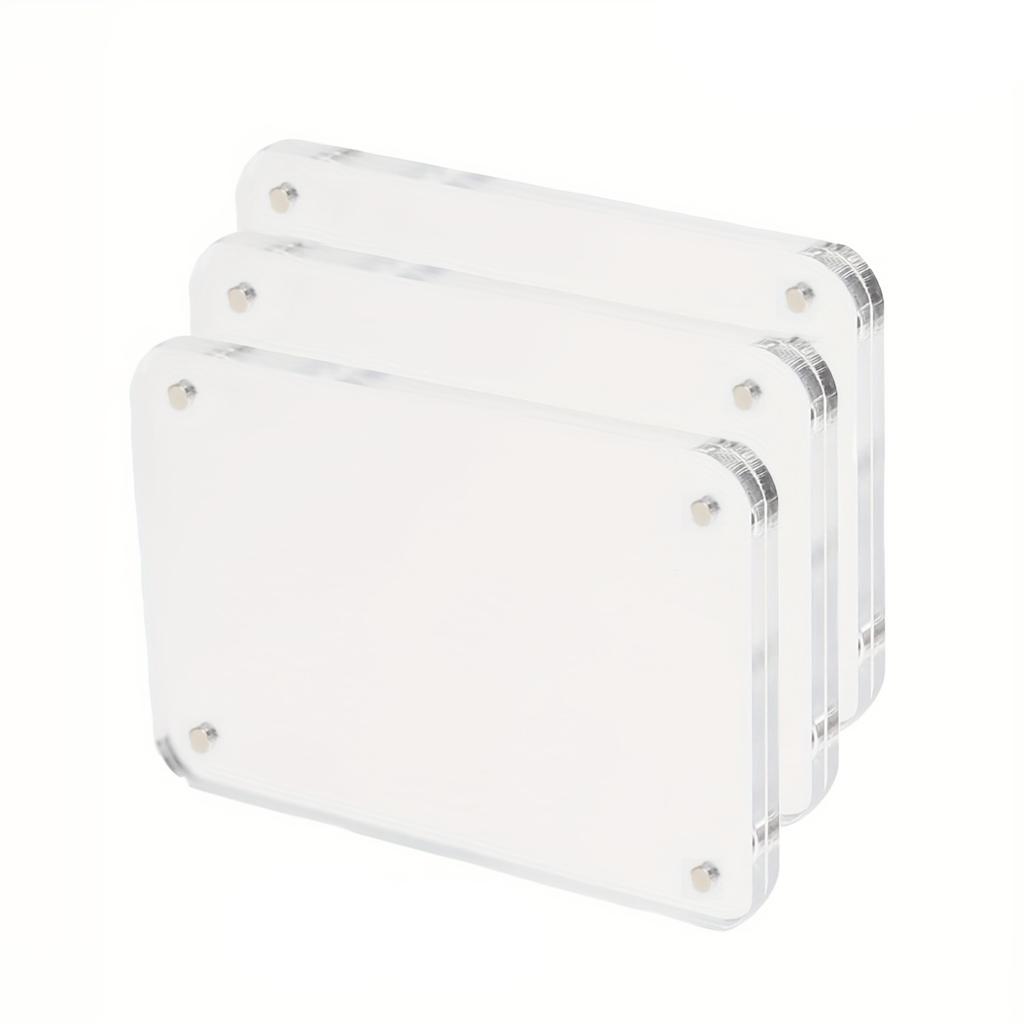 Acrylic Refrigerator Magnetic Frame, Clear Reversible Refrigerator Magnet Photo Frame, Display Frame, For Fujifilm
