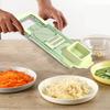 Green Multifunctional Vegetable Slicer Cutter Shredders Slicer with Basket Fruit Potato Chopper Carrot Grater Kitchen Tools