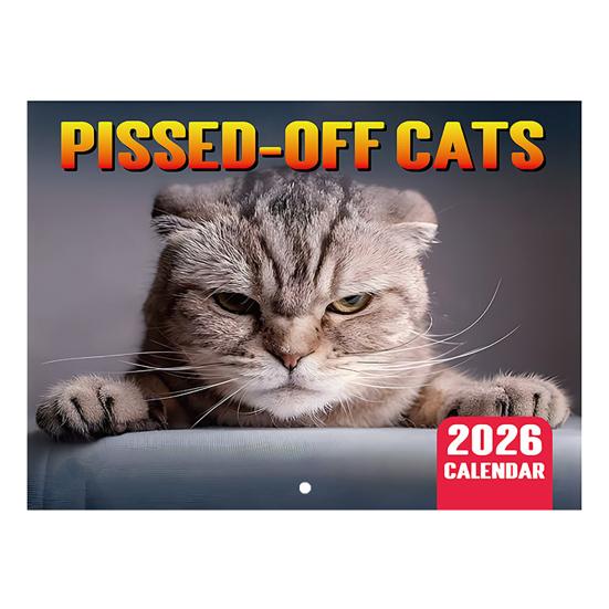 Yousheng 2026 Wall Calendar Jan 2026 - Dec 2026 12 Monthly Planner Wall Hanging Calendar with Funny Dog/Cat Images for School Home Office