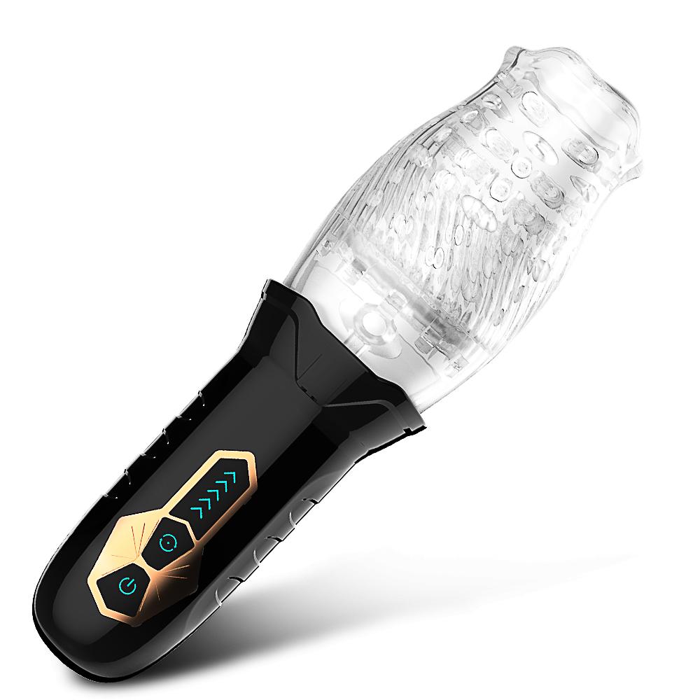 Rotating Vibrating Masturbator for Man Penis Glans Training Massager Male Masturbation Vibrators Erotic Orgasm Sex Toys for Men