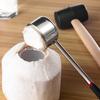 Kokosnussöffner Werkzeuge Kreativer Doppelzweck Handlochstanzer Hammer Kokosnussknacker Küchenhelfer für Frisches Kokosnusswasser