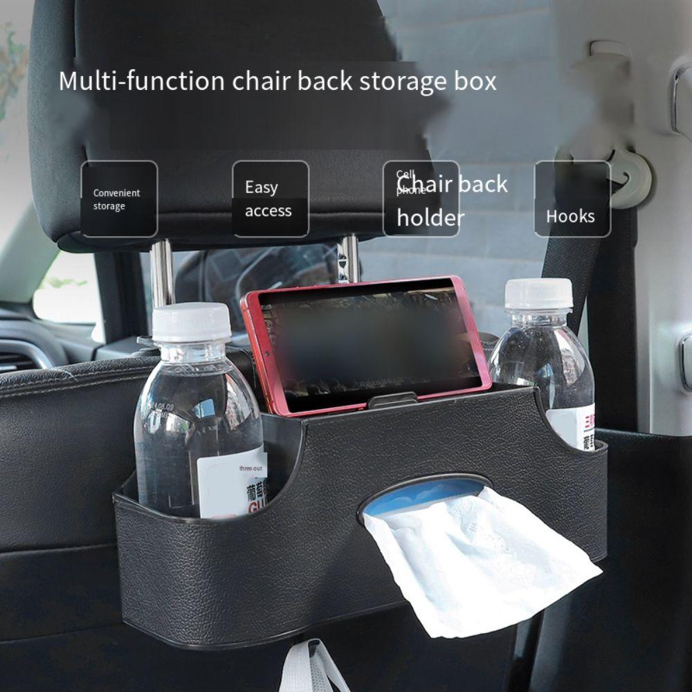 Phone Stand Holder Car Drink Cup Holder Hanging Hooks Vehicle Tissue Box  Kids