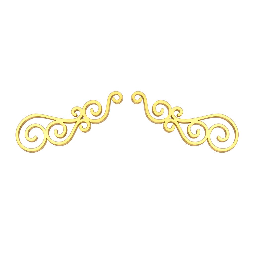 Minimalist Fashion Cut Vine Design Women's Versatile Stud Earrings