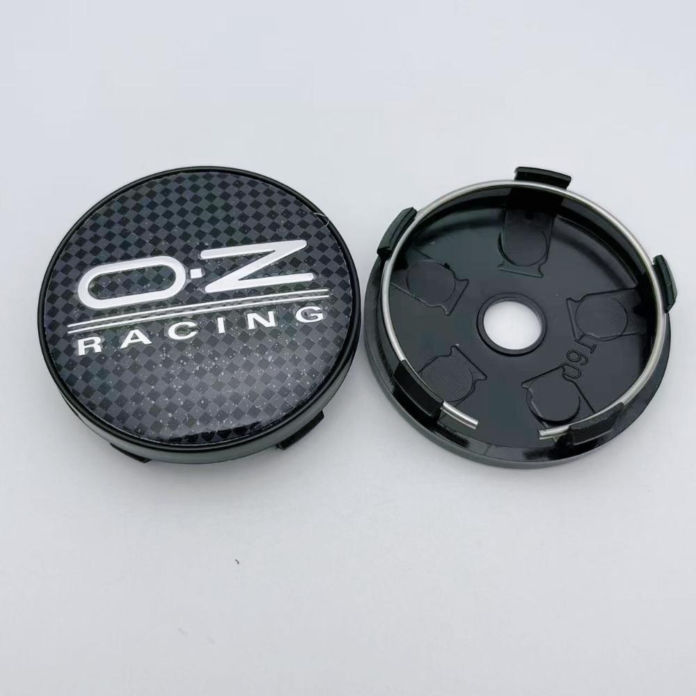 4Pcs 60mm Car Wheel Center Caps With OZ O.Z Racing Logo Emblem Badge Wheel Hubcaps Auto Rim Hub Cover Car Accessories