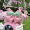 Luna Sunny Day Cute Two-Tone Electric Vehicle Bow & Sticker Accessories