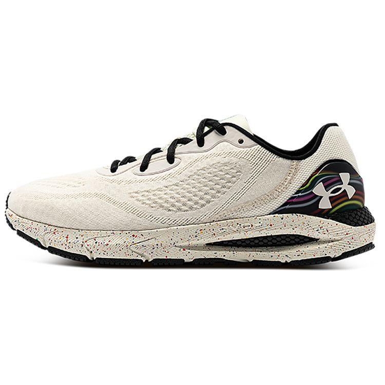 Under Armour HOVR Sonic 5 Pride CN Comfortable Fabric Low-Top Running Shoes Unisex sneaker Lime-White 3025670-100