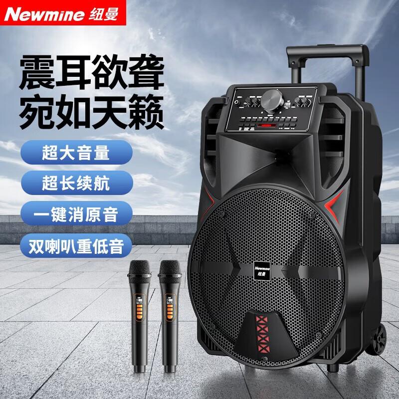 Newmine N509 Portable Bluetooth Karaoke Trolley Speaker CN Plug (adapter Included)