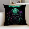 Heavy BBlessthefallS Cushion Cover Breathable and skinfriendly linen pillowcase square removable and washable cushion