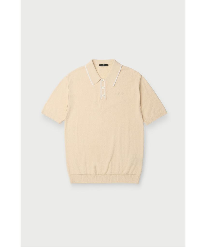IRO Baranco Button Collar Short Sleeve Knit Irwam26016Bex