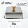 Cheese Melting Dome Wood Handle Stainless Steel Cooking Cover For Steak Frying And Barbecue Accessories