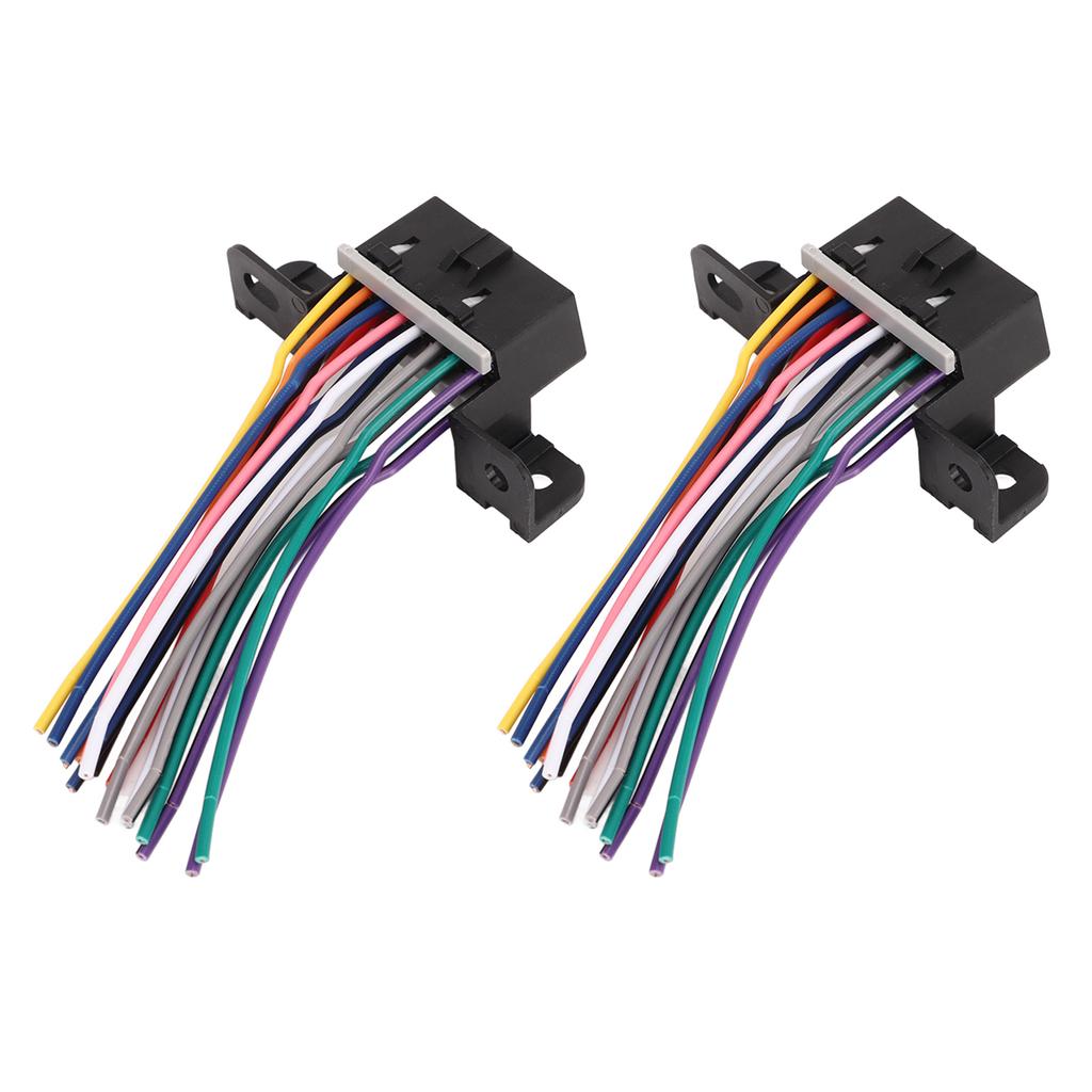 2PCS Diagnostic OBD2 16 PIN Female Connector Harness Car 16 PIN Female Plug Universally Fit for