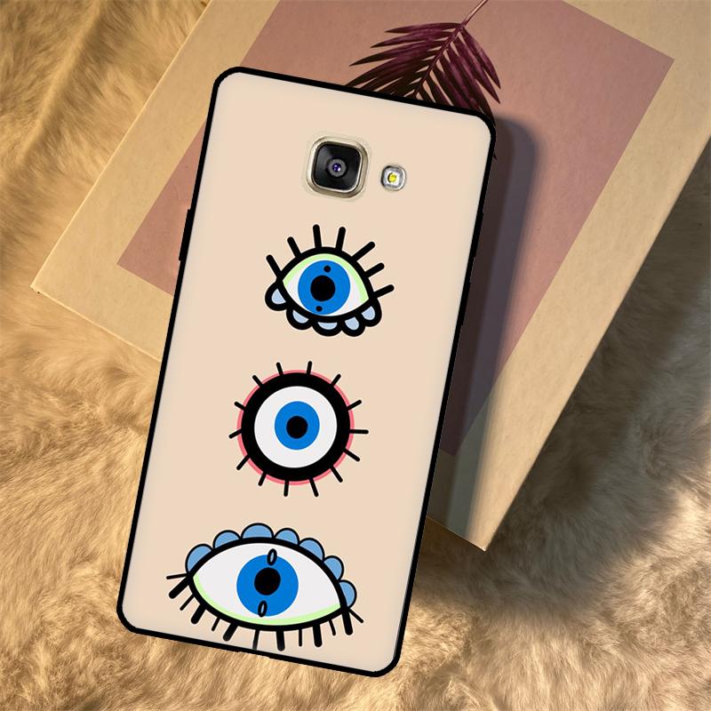 Evil Eye Lucky Eye Blue Case For Samsung Galaxy A3 A5 2016 J3 J5 J7 2017 J2 J6 J4 Plus J8 A6 A7 A8 A9 2018 Fundas