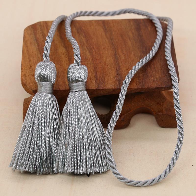 2-10Pcs 54cm Long Rope Double Fringe Trim Tassels Handmade Silk Bookmark Tassel For Curtain Decoration DIY Craft Sewing Supplies