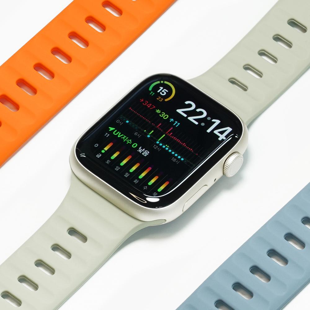Biltin Apple Watch Silicone Sport Strap Ultra 10 9 8 Se2 (B Type)
