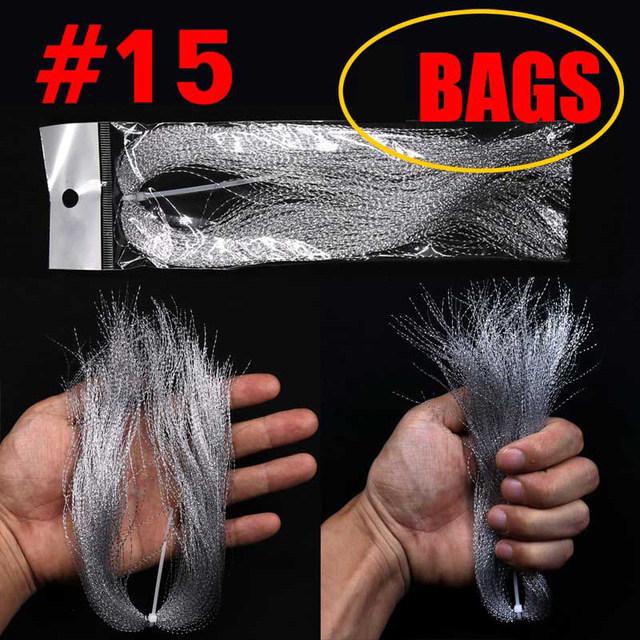 UV Spiral Bright Silk Feather Hook Tying Material for Sea Fishing