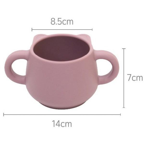 Modui Silicone Bear Both Hand Cup, Cream, 1 Piece