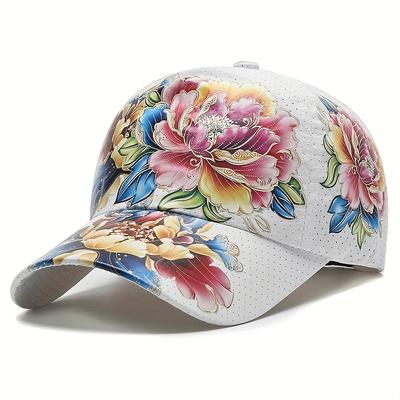 Casquette de Baseball Boho à imprimé floral, maille à séchage rapide, chapeau de soleil de sport respirant, réglable, léger, pour papa, pour femmes