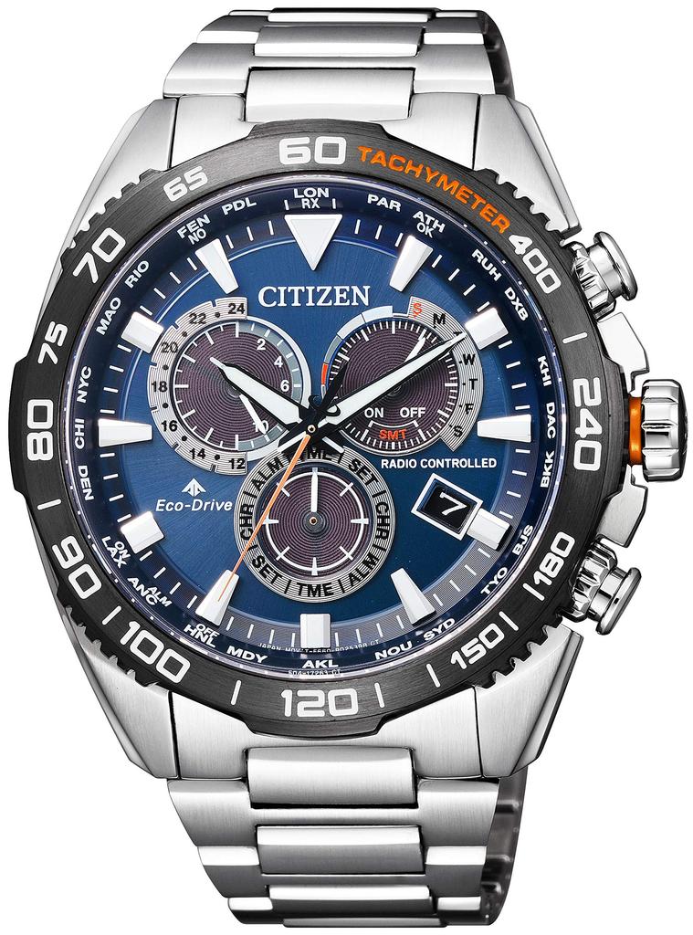 CITIZEN PROMASTER Watch LAND Series Citizen Solar Watch Eco-Drive Radio-Controlled (Silver/Business/Waterproof/Men's) CB5034-82L Radio-Controlled