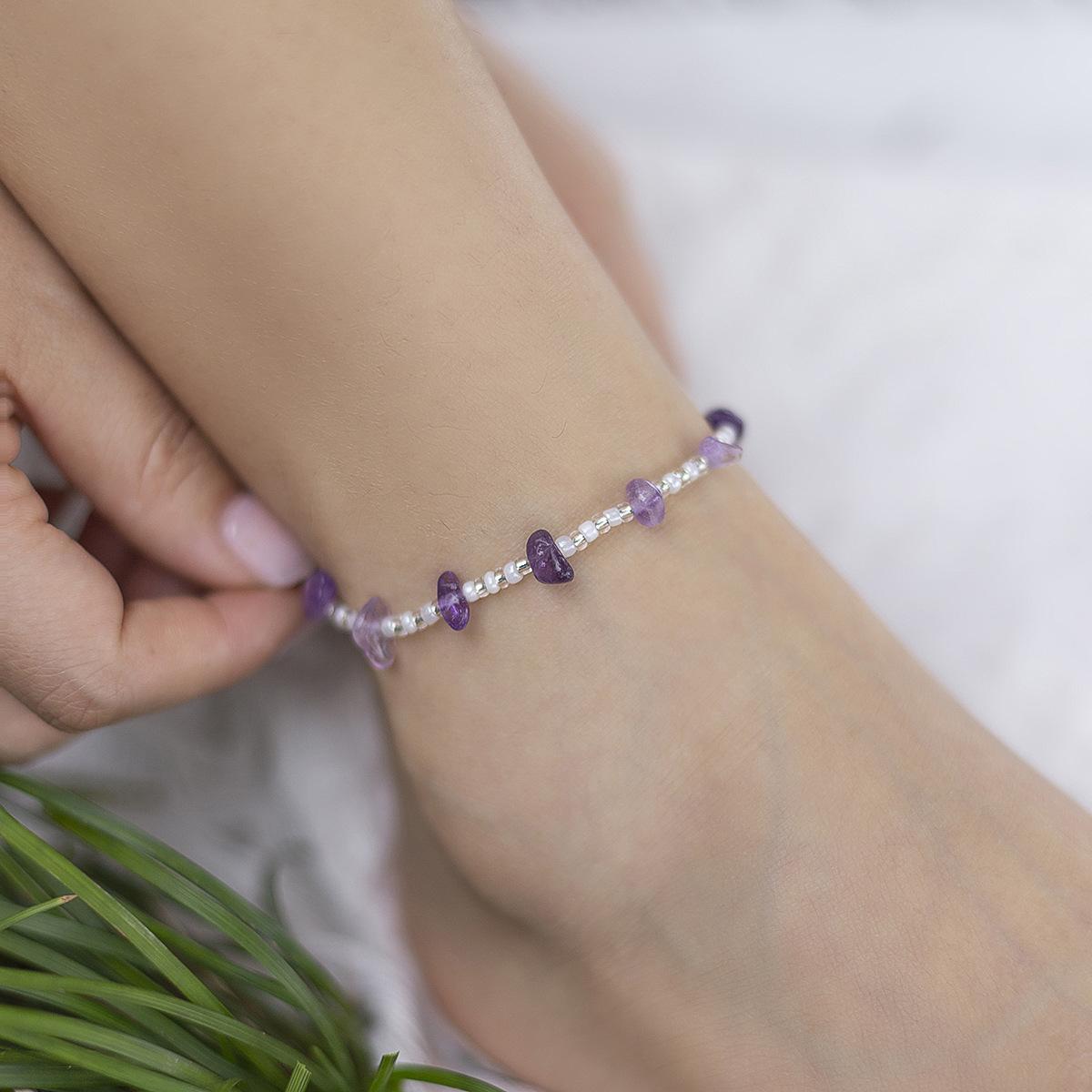 

Металлический сплав бирюзовый браслет на ногу для женщин, простой и универсальный в стиле ретро этно, украшение-цепочка на щиколотку, подарок