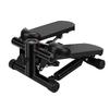 Hydraulic Fitness Stepper Quiet Three Level Adjustment Stair Step Workout Machine with Bands LED Screen for Home