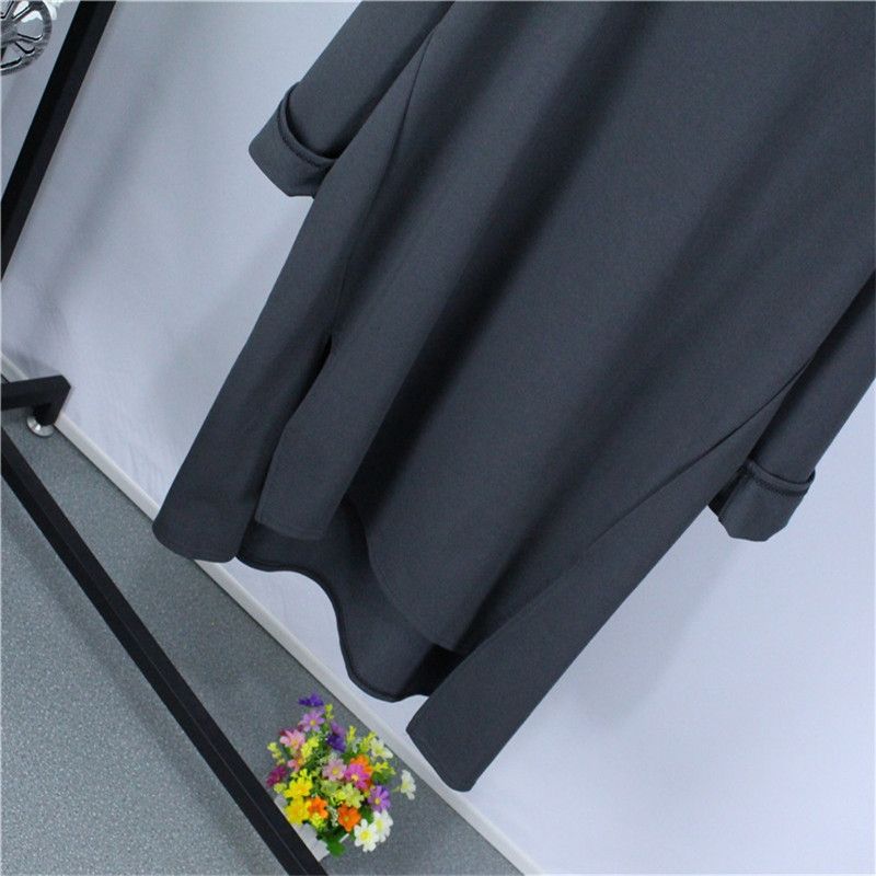 Sweatshirt for Women Oversize Thickened Loose Round Neck Solid Color Casual Pullover Long Sleeve Top Sweatshirt