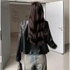 Trendy Loose PU Jacket for Women, Spring Autumn Street Style Coat, Fashionable Oversized Clothes