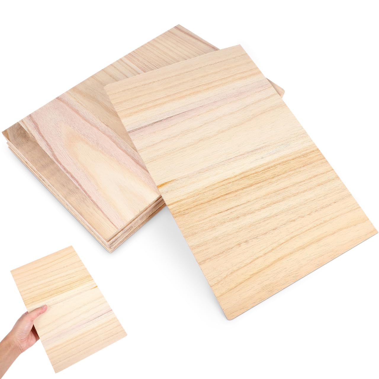 

LIOOBO Breaking Boards for Karate and Taekwondo - 10-Piece Set, 3mm Thick, Easy to Break, Wooden Board Breaking, Demonstration, Beginner, Child, Kids,
