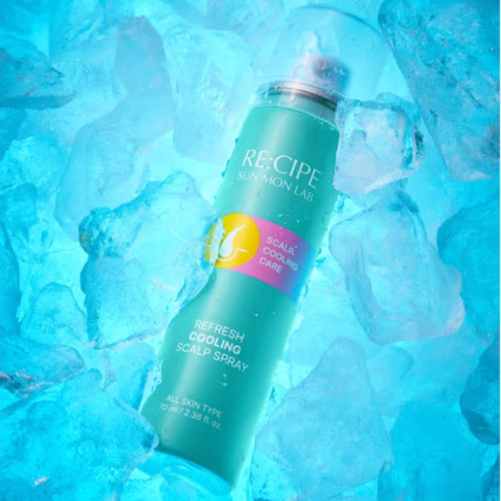 recipe sunmonlab Refresh Cooling Scalp Spray 70ml - Soothing & Oil Control Hair Care