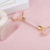 Pink Crystal Jade Roller & Gua Sha Beauty Set for Face, Eye, Body 