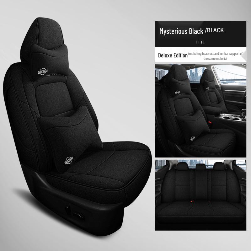 2023 Sylphy Full Surround Linen Seat Cover for All Seasons - 5-Seat Special Edition