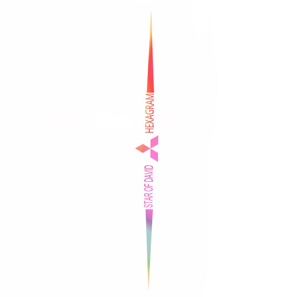 Car Accessories 3D Reflective Side Body Windshield Colorful Laser Logo Stickers For Mitsubishi Asx Lancer Pajero Outlander L200