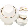 European and American Style Color Necklace Bracelet Set Light Luxury Women's Jewelry