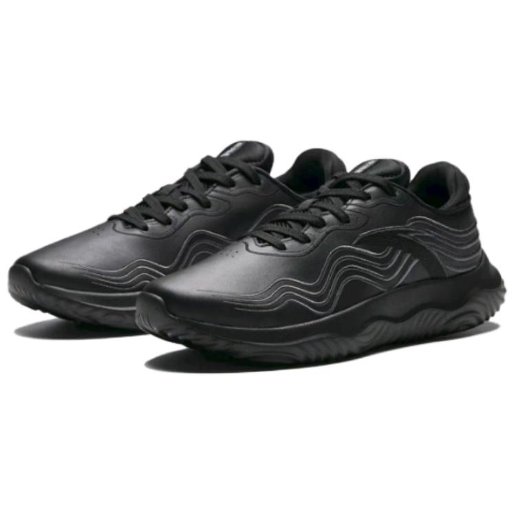 Anta Divine Journey Slip Resistant Abrasion Resistant Low top Training Running Shoes Men's Black Sneakers 112237718-10